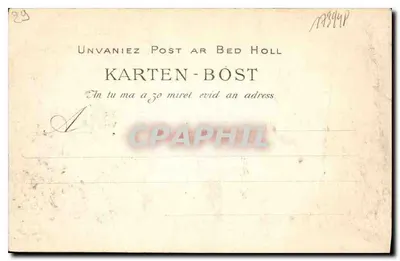 Pont-Aven — De oevers van de Aven bij Bois-d'Amour — onbekende uitgever, serie-nummer 3118 — Achterkant