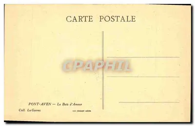 Pont-Aven — O Bosque do Amor — Coll. Le Garrec — Verso