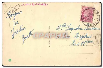 Joven muchacha de PONT AVEN — serie 3584 — editor Lorie — Reverso