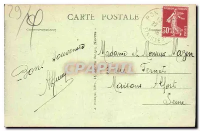 PONT-AVEN (Finistère) — As margens do rio ao pôr do sol — J. NOXARS, ÉDIT. 18, AV. DU COQUA, NANTES — Verso