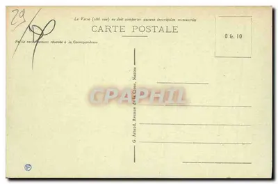 Pont-Aven — O Desaguador do Molino — G. Artaud, Nantes — Verso