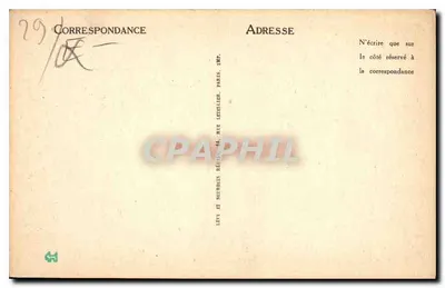 Ponte-Aven — Casa no Estilo Bretão — LL. — Verso