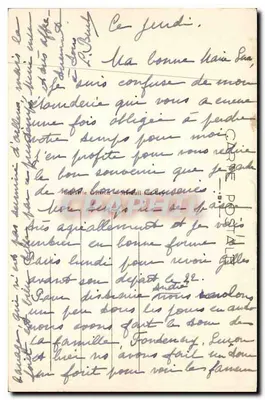 Mareuil-sur-Lay (Vendée) — O Marillet no inverno — editor não identificado, n° de série 4 — Verso