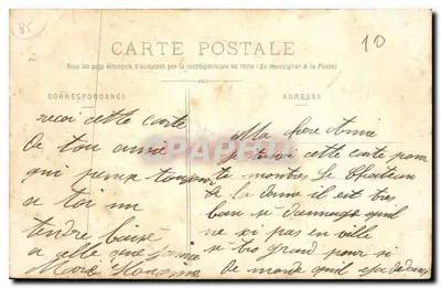 Grosbreuil — Zamek Bénatonnière — Zbiór A. Robin, Fontenay-le-Comte, n°1421 — Rewers
