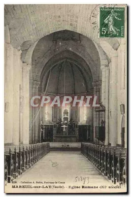 Mareuil-sur-Lay (Vendée) — Igreja Romana (século XI) — Coleção A. Robin, Fontnay-le-Comte
