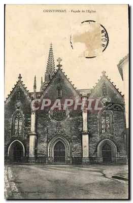 Chantonnay - Fachada da Igreja — Edição das Novas Galerias, Laïcée, n° V. 6r