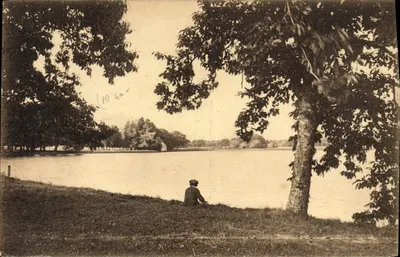 Lago do Parc Souhise e a Floresta — Henrique de Navarra — Ed. Chaigneau, Mouchamps