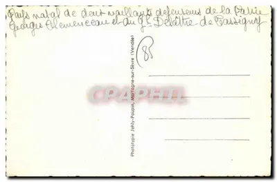 Mouilleron-en-Pareds (Vendée) — Os Rochos — Fototipia J. Poupin — Verso