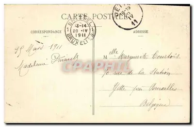 Palluau — Ruinas del Viejo Castillo (siglo XIV) — Les Sables-d'Olonne — Reverso
