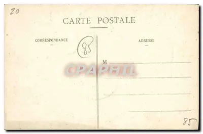 Chavagnes-en-Pailliers (Vendée) — Interior da igreja — Coleção A. Robin, Fountenay-le-Comte — Verso