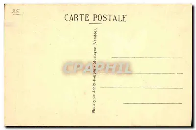 Kościół w Maillezais (Vendée) — XII wiek — Mon. hist. — Phototype Jehly-Poupin — Rewers