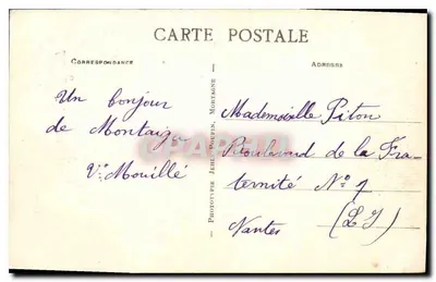 Montaigu (Vendée) — Widok na kalwarię — Fototyp J. Boudin — Rewers
