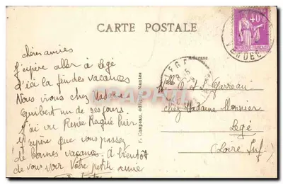 Montaigu (Vendée) — Ruínas do Velho Castelo, cerca de 1840 — Destruído e quase destruído no século XVI — Verso
