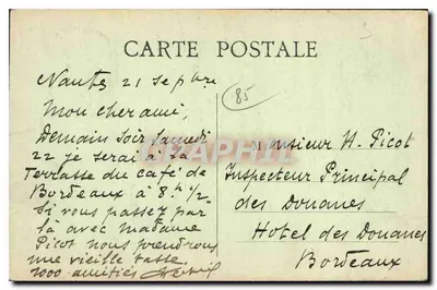 Tiffauges (Vendée) - Castillo de Barbe-Bleue, el Donjon - Imp. Lib. Jehly-Pouplin, Mortagne — Reverso