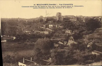 Mouchamps (Vendée) — Vista geral — Imprensa Jély-Poupin-Mortagne