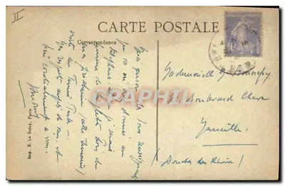 TAMARIS-SUR-MER — The Pines of la Rouve — Publisher E. Le Dely, Paris, n° 57 — Back