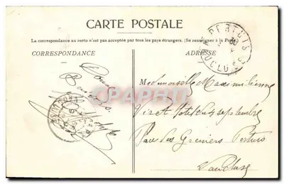 Souvenir de Provence — La Farandole — Fot. Blanchin, Tarareon — Verso