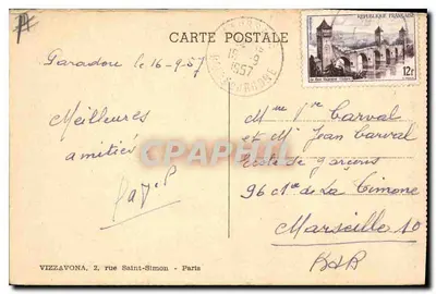Arlesienne ai Baux — F. de Hérain — serie 1 — Verso