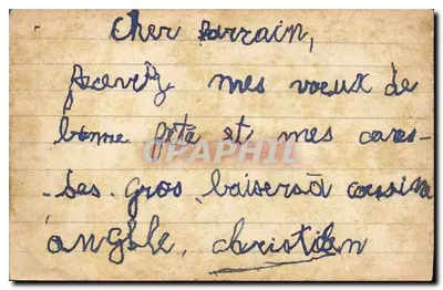 Menina pequena com guarda-chuva e cesto de flores — editor desconhecido, número de série não visível — Verso