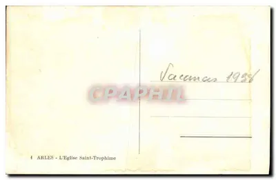 Arles - Katedra św. Trofimego — wydawca L. Rolsin, numer serii nieczytelny — Rewers