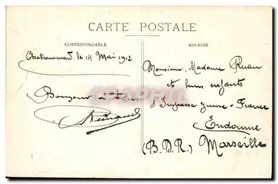 Mireille en Andreelon — rivierlandschap — uitgever L.A. n°142 — Achterkant