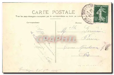 La Farandole — Pamiątka z Prowansji — Fot. Blanchin, Tarascon — Rewers