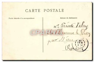 Clermont (Oise) — Katedra św. Samsona, widok z boku — Lecocq, tabac, w Clermonts-Oise — Rewers