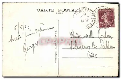 Clermont-Ferrand — A Catedral — G. D'O. - 1100 — Verso
