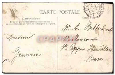 Le Tréport — Molo w burze — Wydawca: L'Éditeur de la Poste, n°39 — Rewers