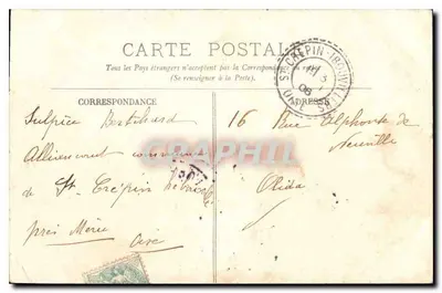 Marseille — Samenstelling van het Paleis van Longchamps — Uitgever L.T. n°23 — Achterkant