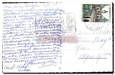 Vichy — widok panoramiczny — Rewers