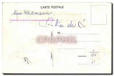 Provençe — illustratieve ansichtkaart — uitgever ODE — Achterkant