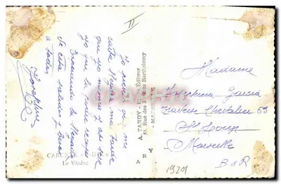 Ponte metálica sobre o Ródano — Martigues — editor A. Tardy, Marselha — Verso