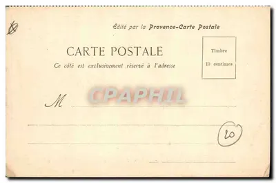 Aix - La Grande Fontaine — edita da Provence-Carte Postale — Verso