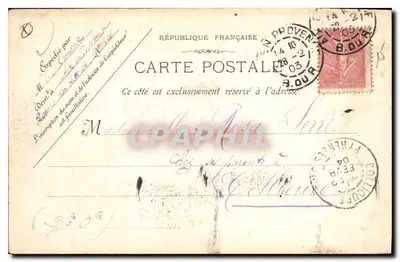 Aix-en-Provence — Fonte Monumental — Col. Jaussaud — Verso