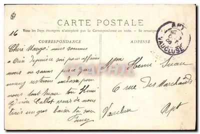 Aix-en-Provence — Fonte Monumental — Coleção Jaussaud, n°120 — Verso