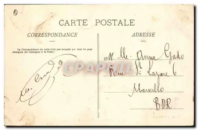 Aix-en-Provence — Fontanna Rotonde — kolekcja C. Martinet — Rewers