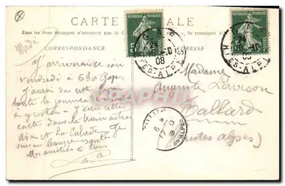 Aix-en-Provence — A grande Fontaine — Coleção C. Martinet — Verso