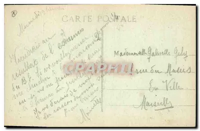 AIX-EN-PROVENCE - Dolna część Cours-Mirabeau i Wielka Fontanna — Wydawnictwo Poczty — Rewers