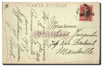 Aix-en-Provence — Fontana della Rotonda — Collezione C. Market — Verso