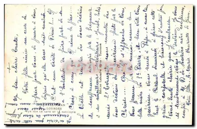 Lourdes — Bazylika Najświętszej Maryi Panny z Lourdes — Wydawca Labouche, Tuluza — Rewers