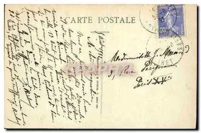 St-Benoît-sur-Loire — A porta Norte (século XII) — Anjo e apóstolo — Cliché Beaujouan — Verso