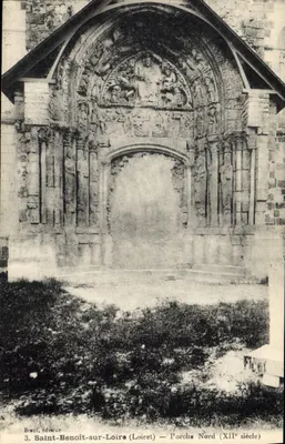 Saint-Benoît-sur-Loire (Loiret) — Portal Norte (século XII) — Breut, editor