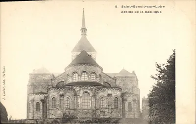 Saint-Benoît-sur-Loire — Abside de la Basilique — J. Loddé, édit. Orléans