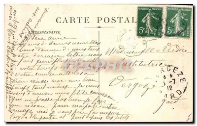 Wejście do Grands Goulets, strona Barraques — Artigues fils, wydawca - Aubenas, nr 3057 — Rewers