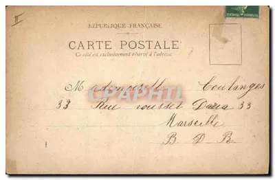 Widok na Wielkie Przepaści — La Roche Fendue — G. Tourtier, wydawca, Valence — Rewers