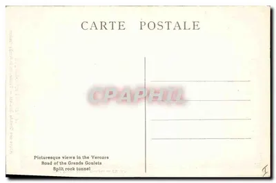 Pittoreski Vercors — Tunel Roche fendue — Paul Boyer, photo, Romans, n° 4-61 — Rewers