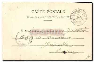 Strada dei Goulets - La Roche Fendue — Collezione P. P., Valence, n°52 — Verso