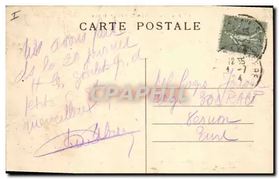 Trasa Grands-Goulets (Drôme) — widok panoramiczny między skałami — wydawca nieznany, n° 117 — Rewers
