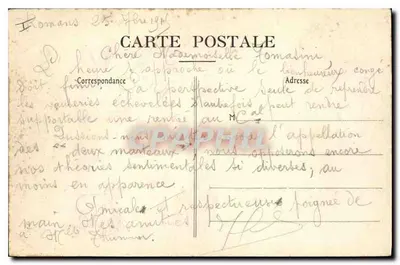 Jaskinie w Romans-sur-Isère — widok wewnętrzny — kartka pocztowa nr 120 — Rewers